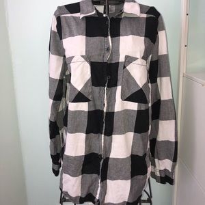 Black and white flannel